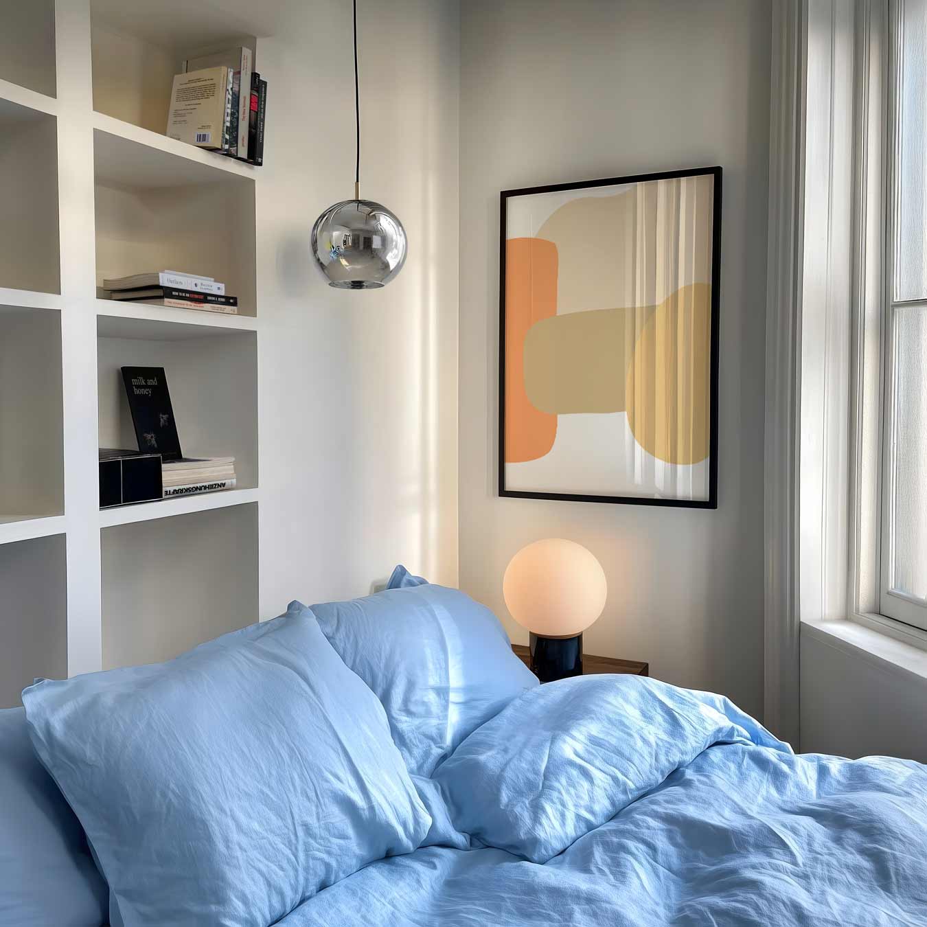 Zachte Abstracte Kleuren Poster-WallArtistic