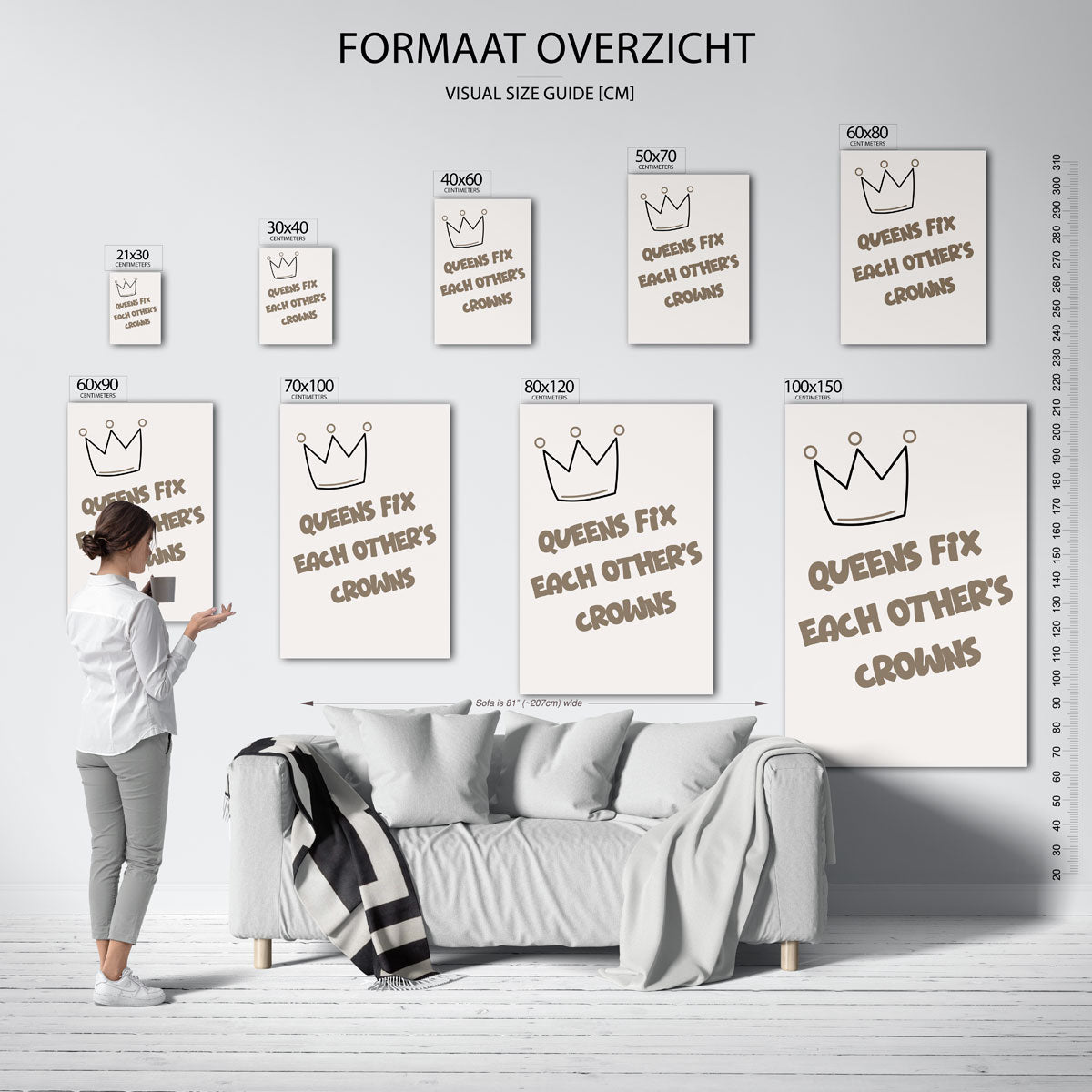 Kroon en tekst Poster