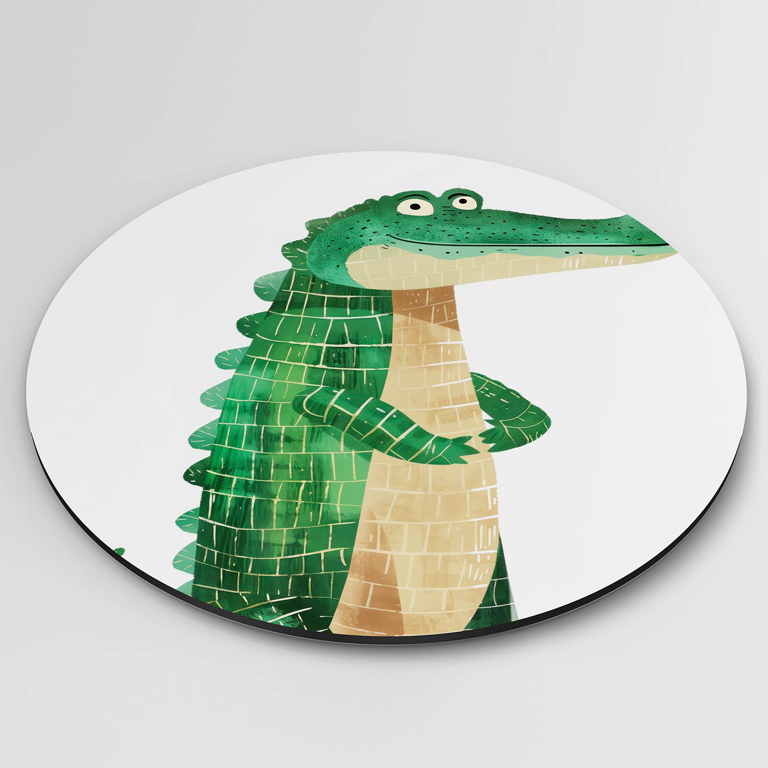 Groene krokodil Muurcirkel