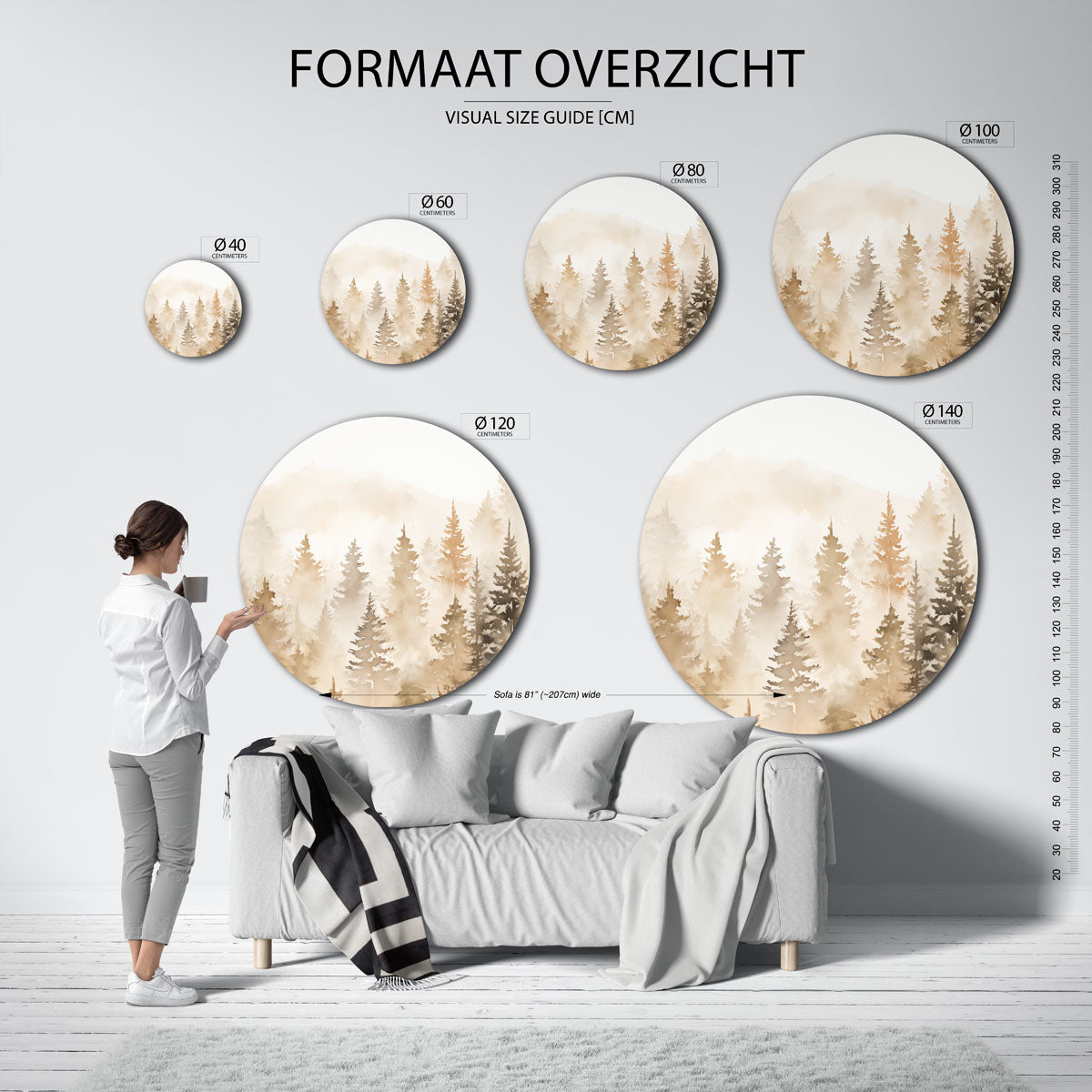 Boslandschap Muurcirkel