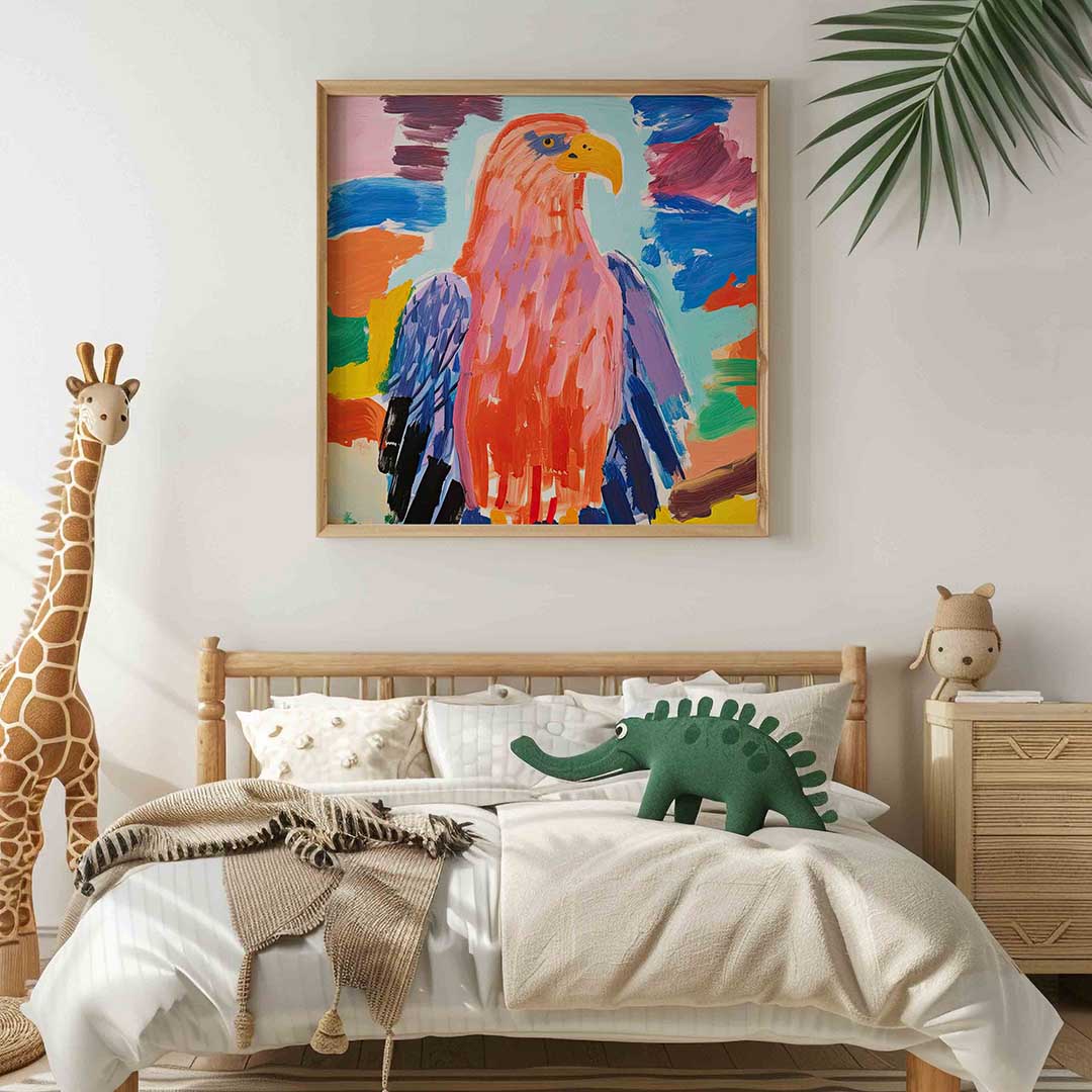 Gekleurde vogel Poster