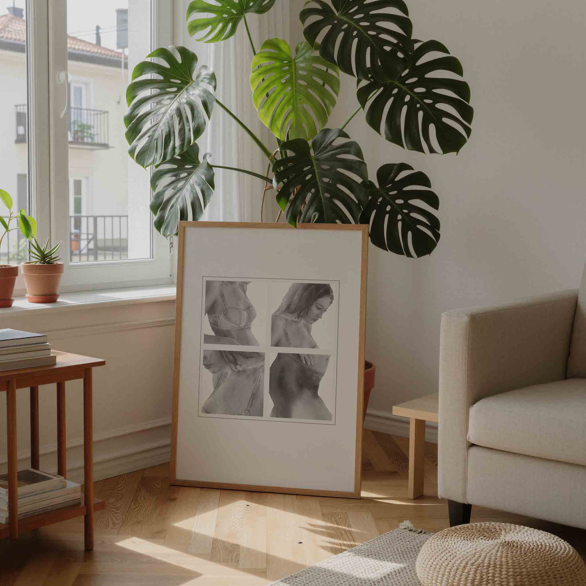 Vier portretten Poster