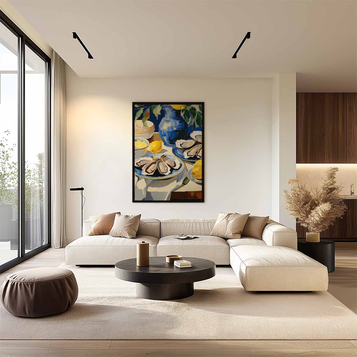 Elegant Oester Stilleven Kunstwerk-canvas-dibond-plexiglas-wanddecoratie-WallArtistic