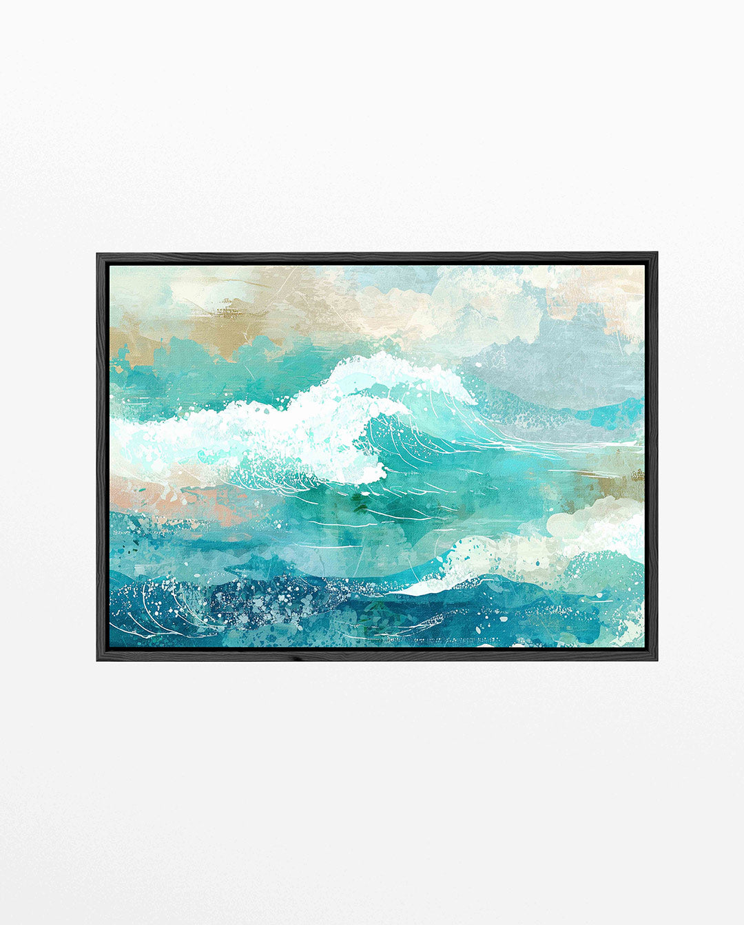 Dynamische oceaangolven Kunstwerk