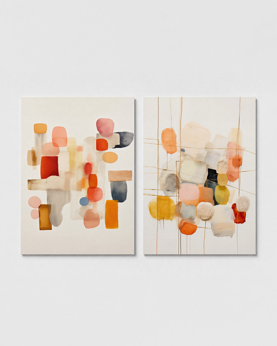 Vorm en kleurenspel Posterset