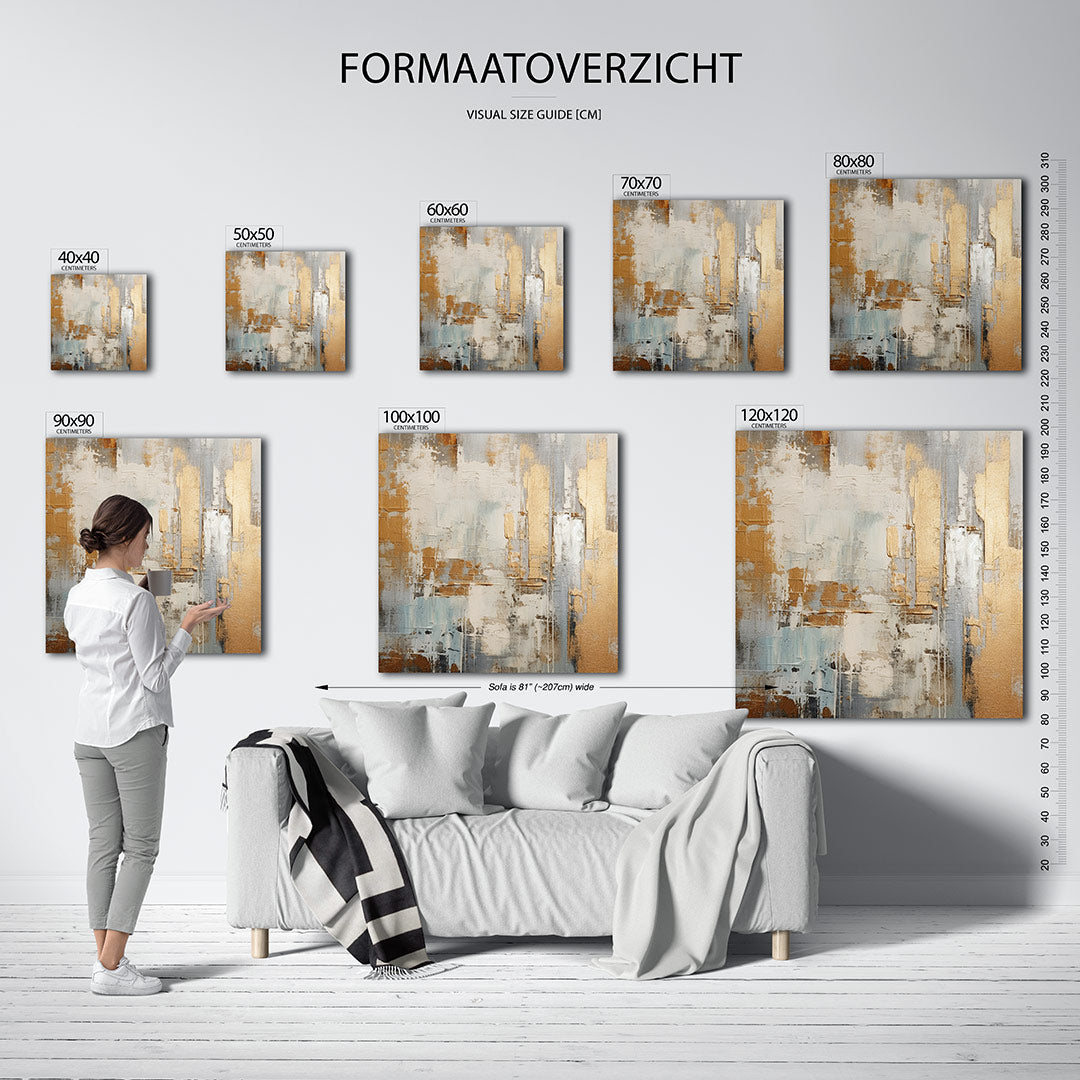 Gelaagde texturen Kunstwerk