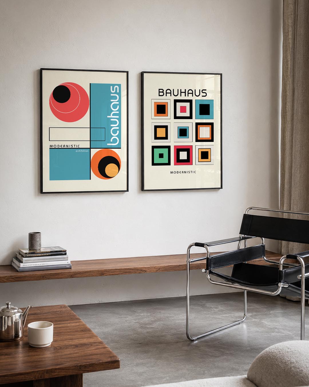 Kleur en lijnenspel Posterset