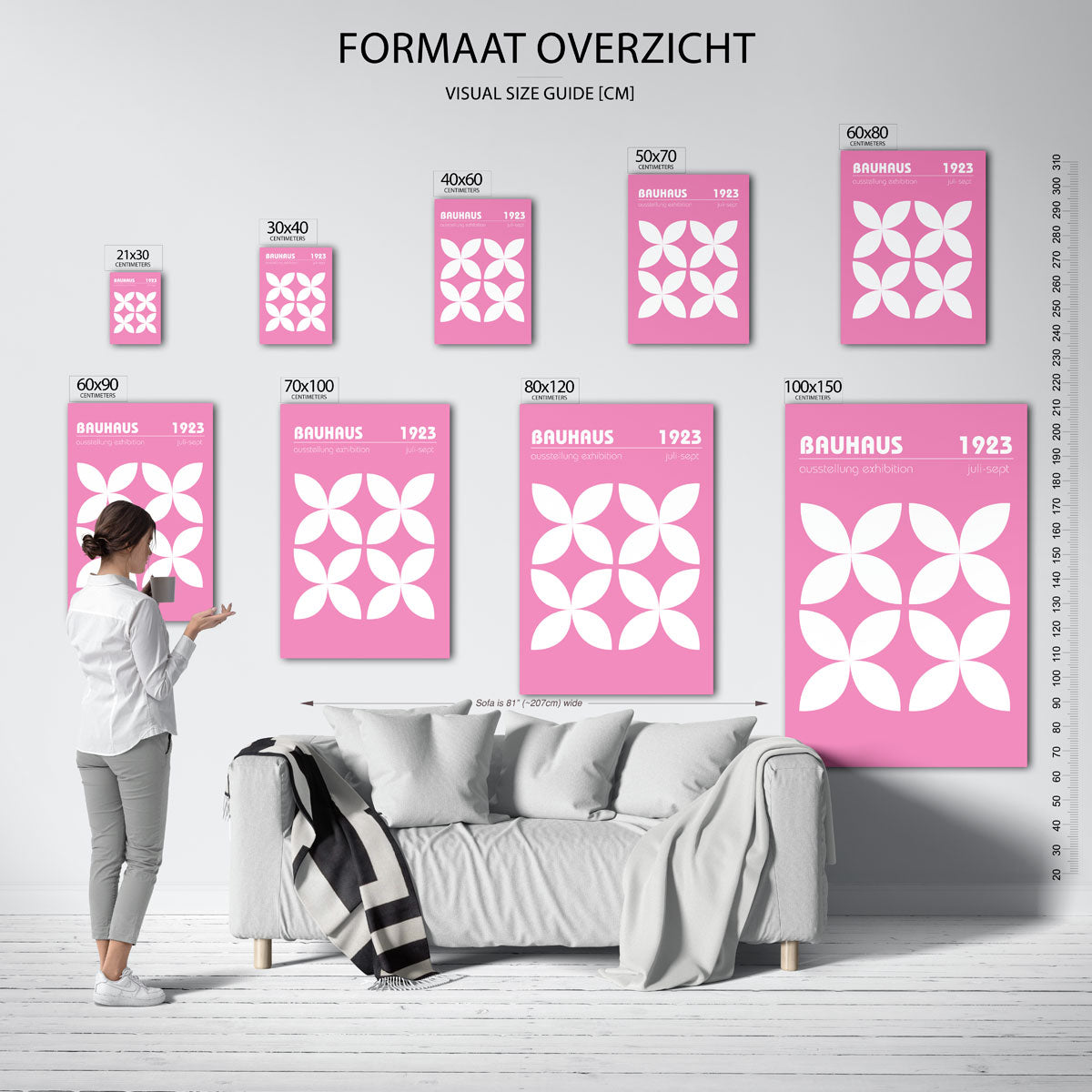 Vormritme en kleur Poster