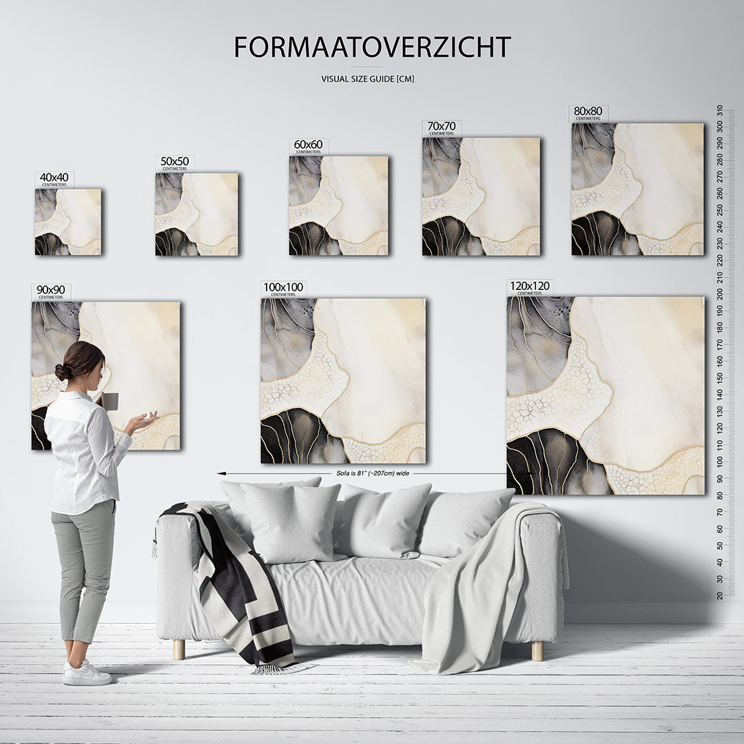 Organische lijnen Kunstwerk