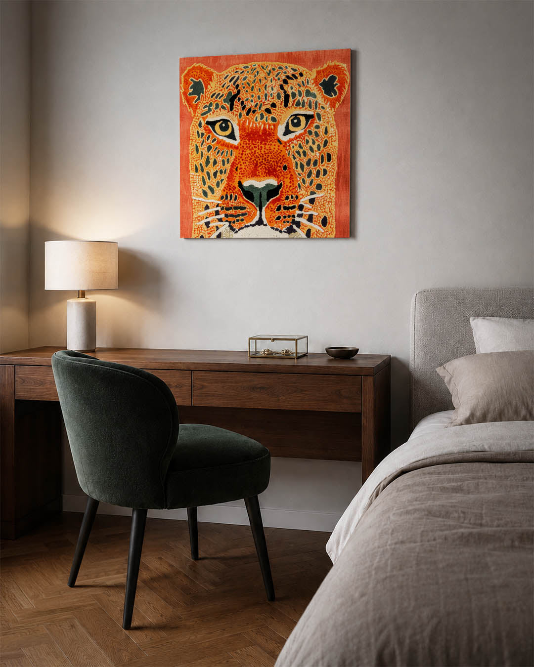 Levendige dierenprint Kunstwerk