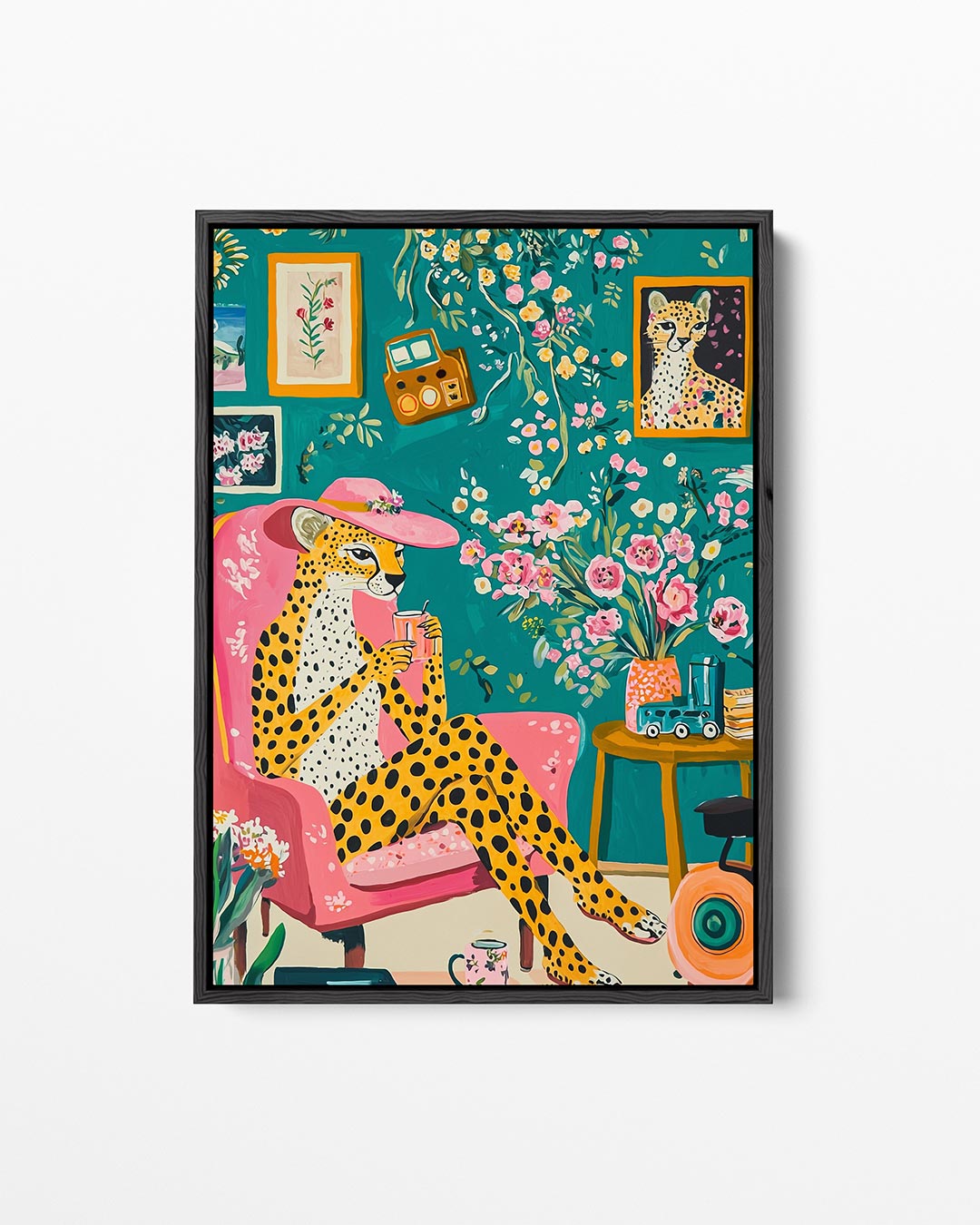 Vrolijke luipaardkamer Kunstwerk