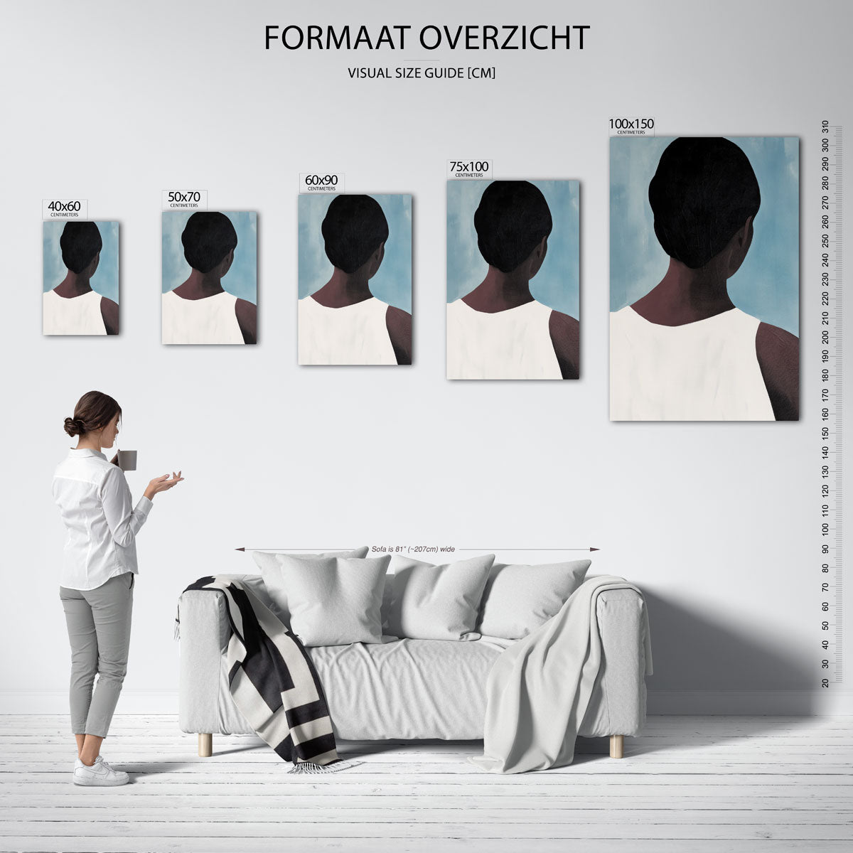 Stille rugaanzicht Kunstwerk