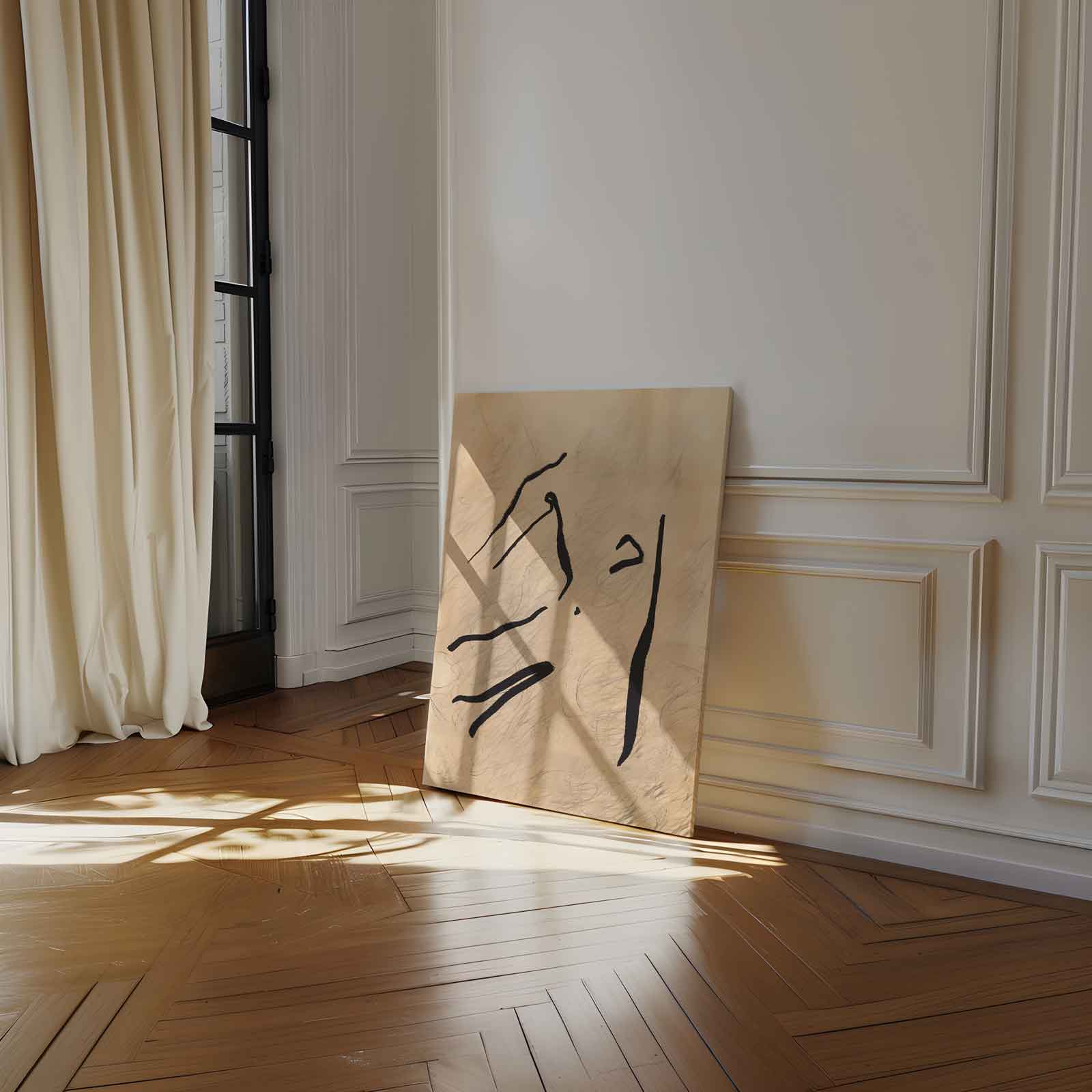 Elegante Lijnen Kunstwerk-canvas-dibond-plexiglas-wanddecoratie-WallArtistic