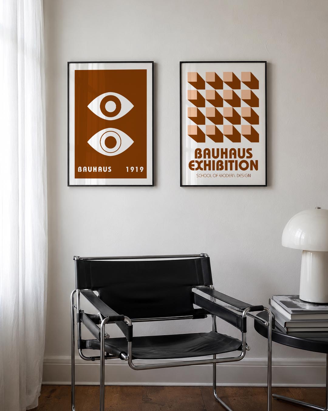 Oogvormen en contrast Postersets