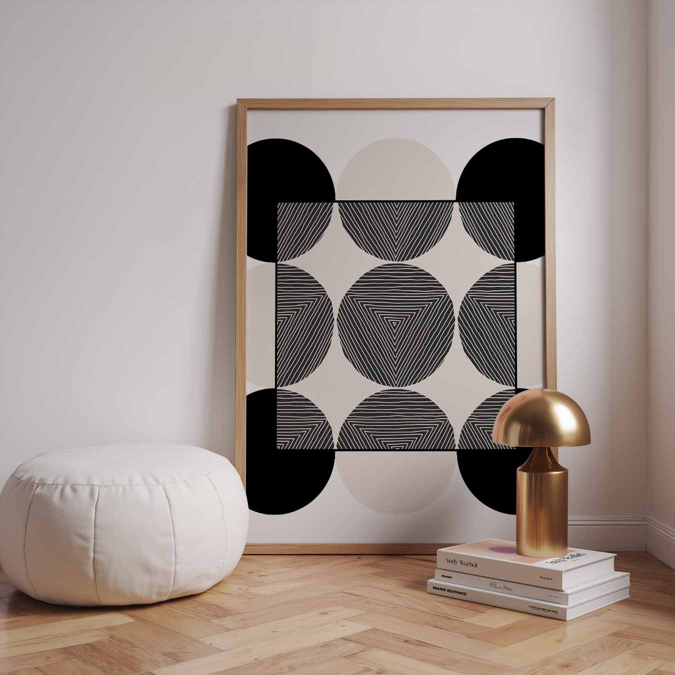 Geometrische Cirkel Poster-WallArtistic