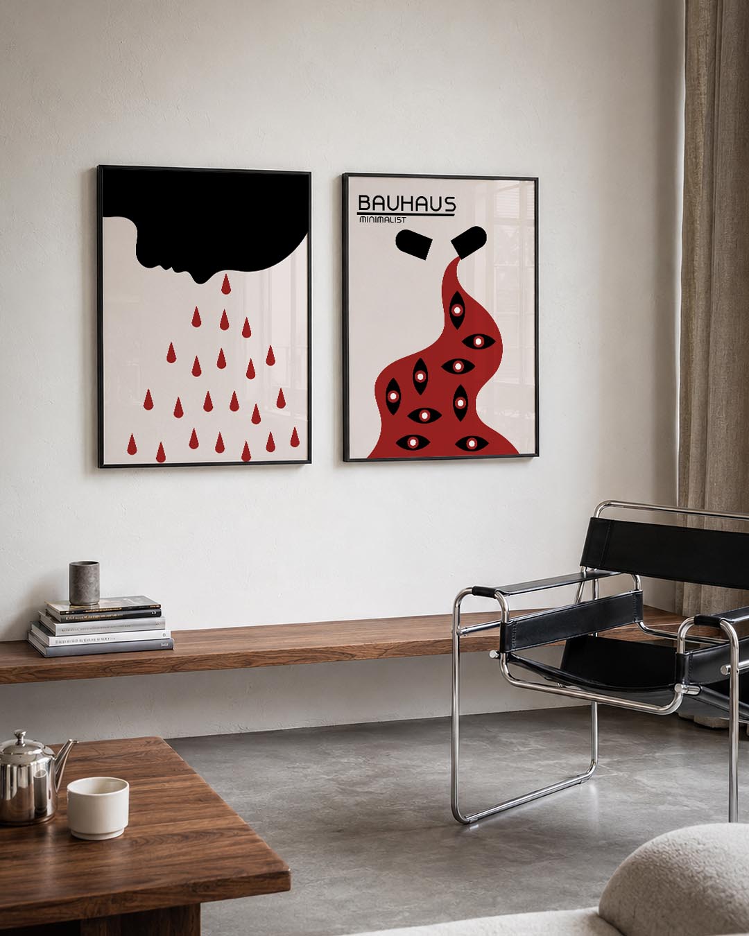 Vorm en druppels Posterset