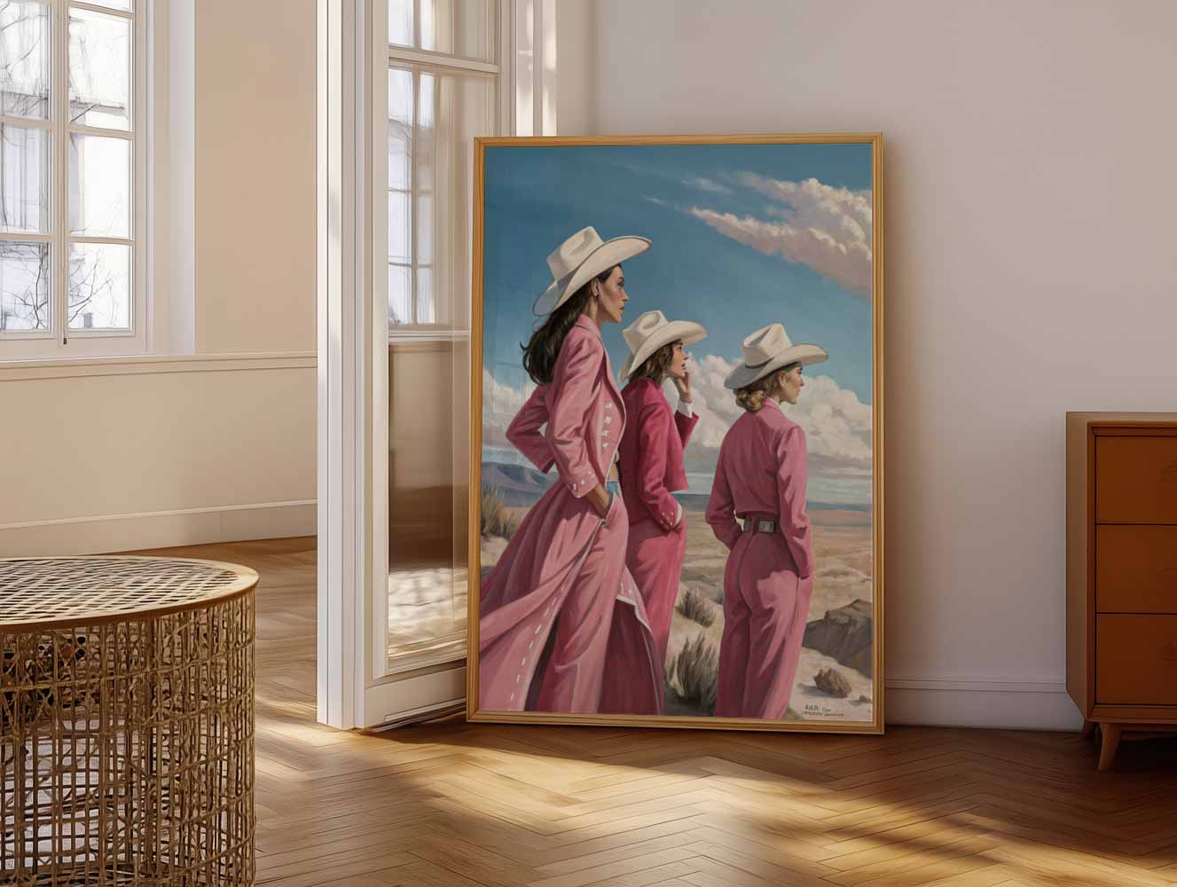 Stijlvolle Cowboy-Chic Poster-WallArtistic