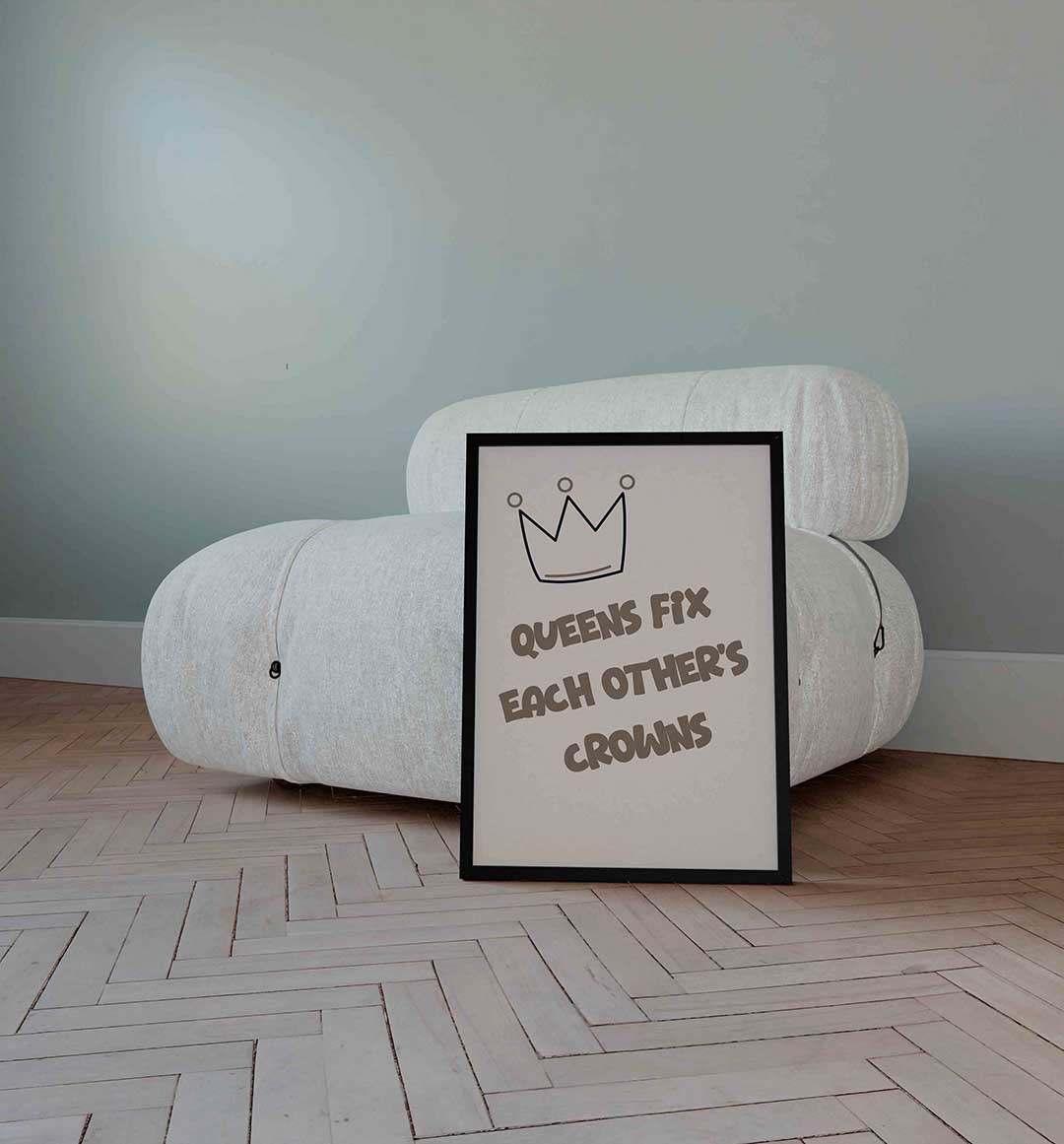 Kroon en tekst Poster