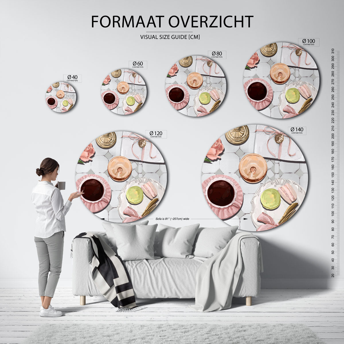 Ontbijt tafel Muurcirkel