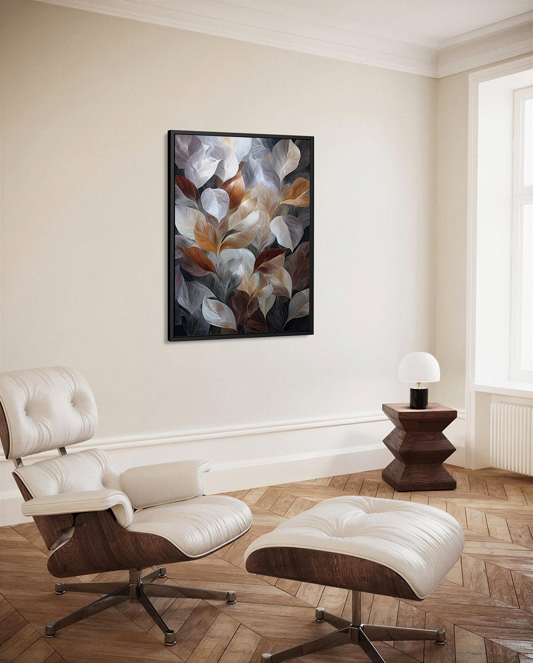 Organische bladvormen Kunstwerk