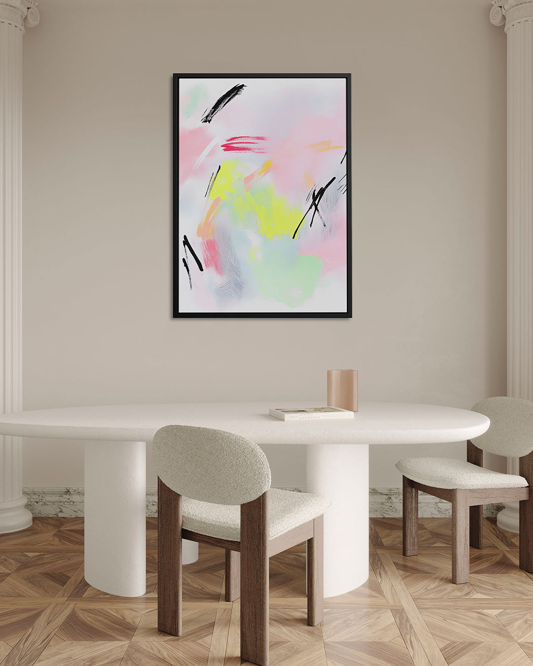Kleurrijke vegen Kunstwerk