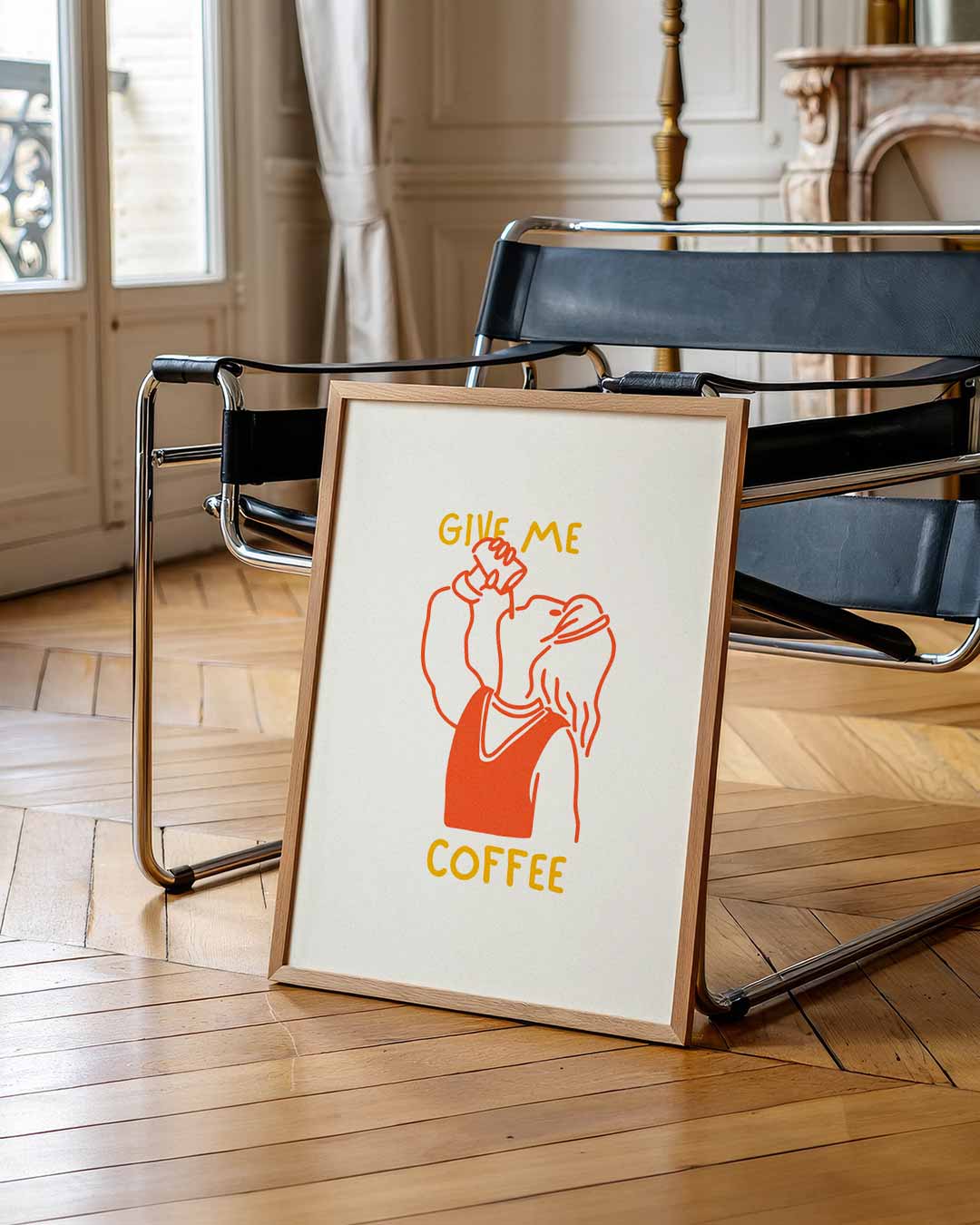 Cafeïne Vibes Poster-WallArtistic