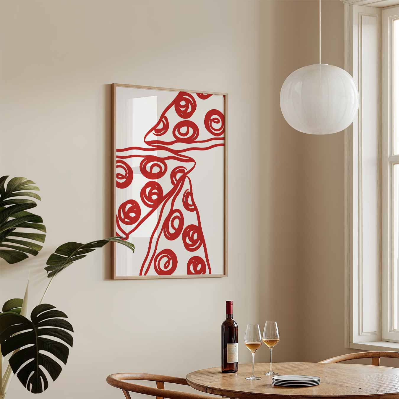 Pizza Liefhebber Poster-WallArtistic