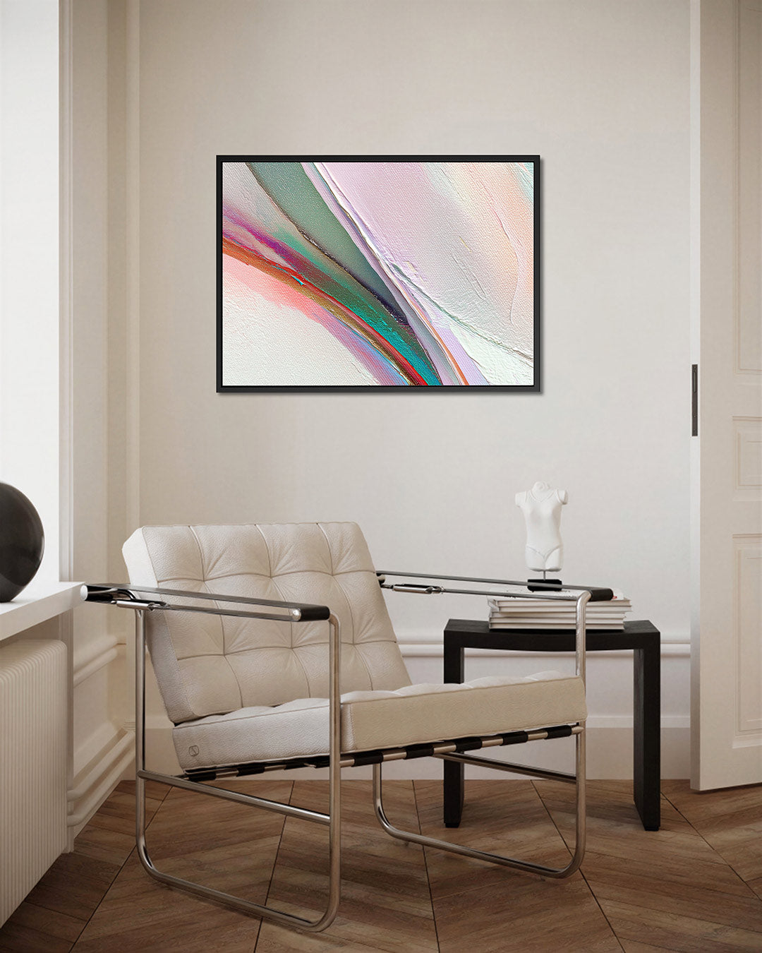 Kleurrijke vegen Kunstwerk