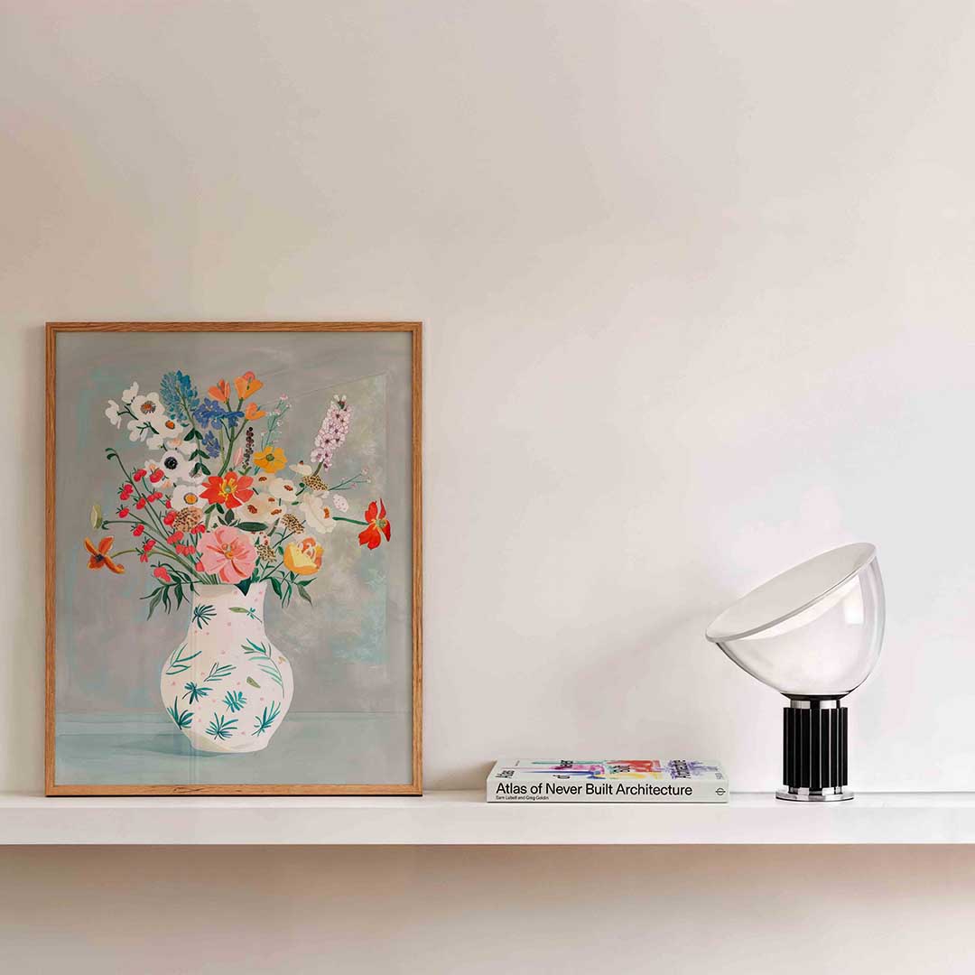 Bloemen in vaas Poster