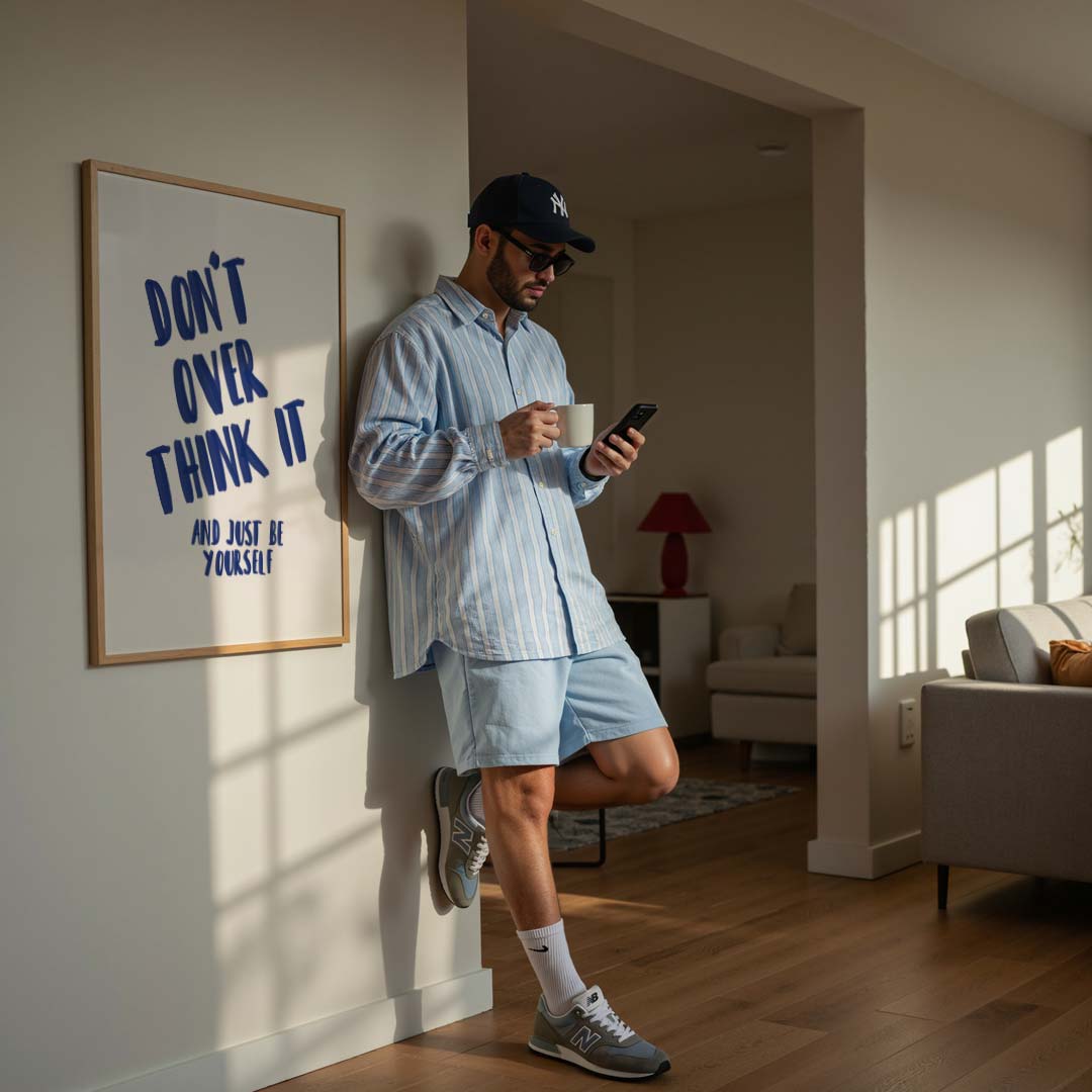 Motivatieposter Don’t Overthink It Poster-WallArtistic