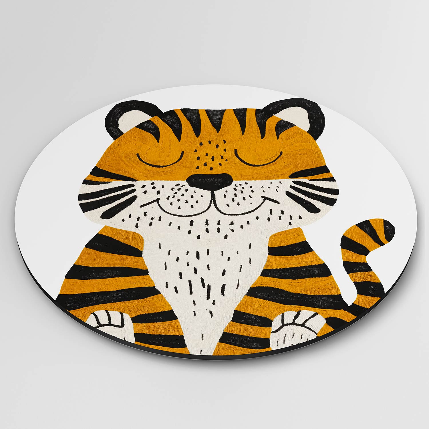 Tijger illustratie Muurcirkel