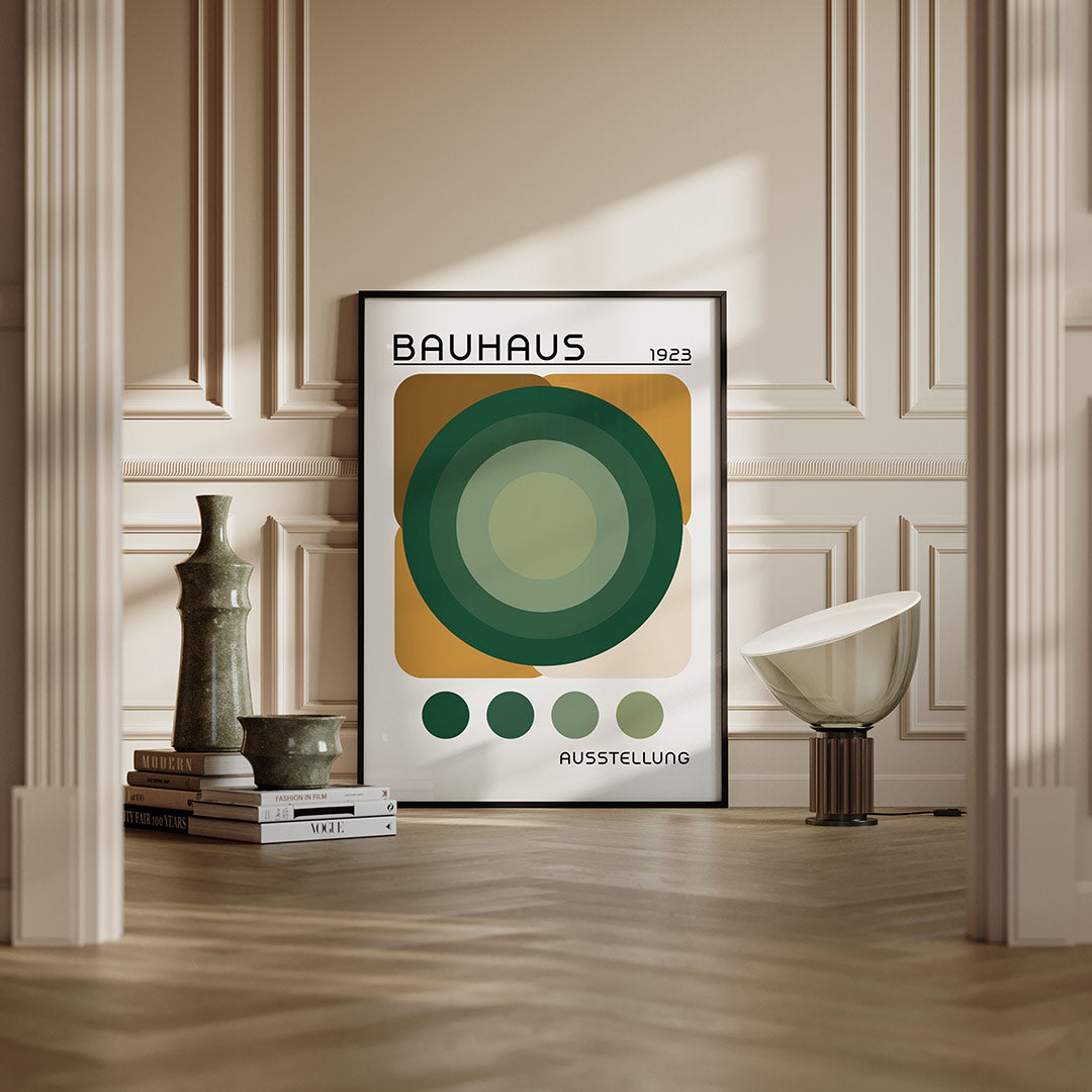 Cirkelvormen en vlakkenspel Poster