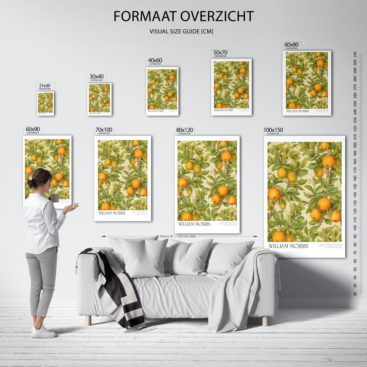 Citrus en bladeren Poster