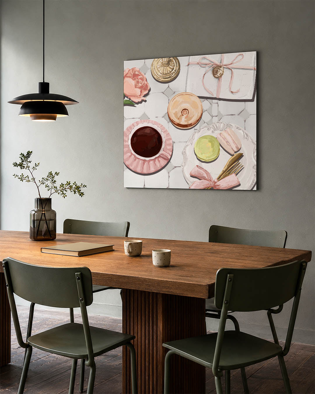 Elegante tafelscène Kunstwerk