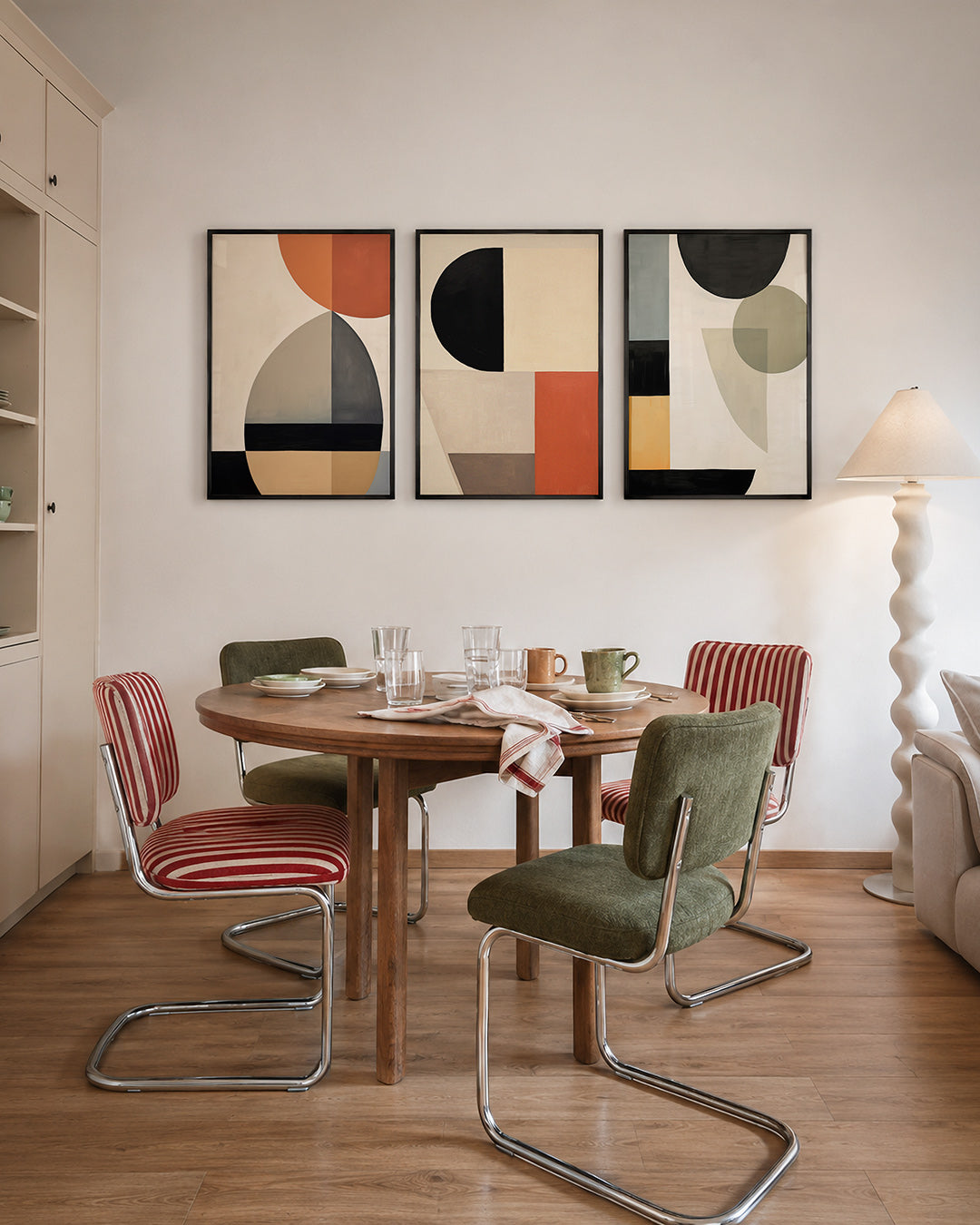 Vorm en kleurenspel Posterset