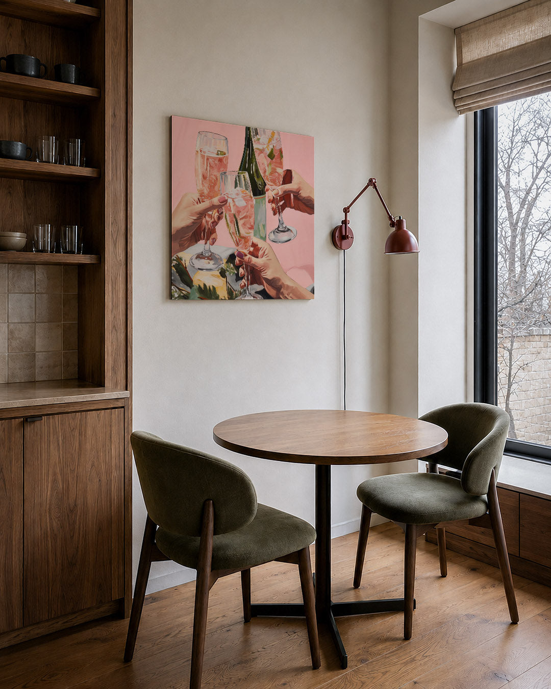 Vrolijke toast Kunstwerk