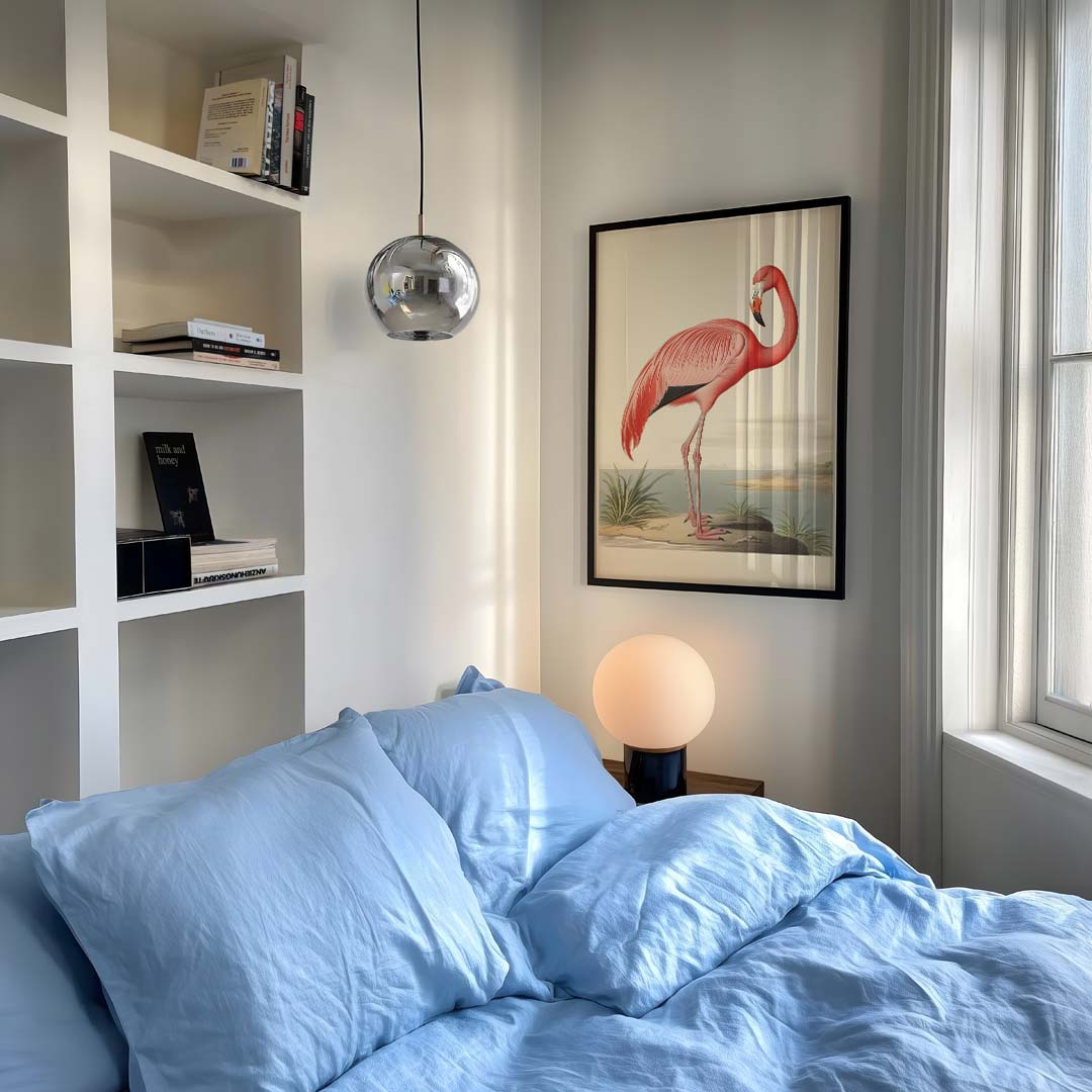 Elegante Flamingo Illustratie Poster-WallArtistic