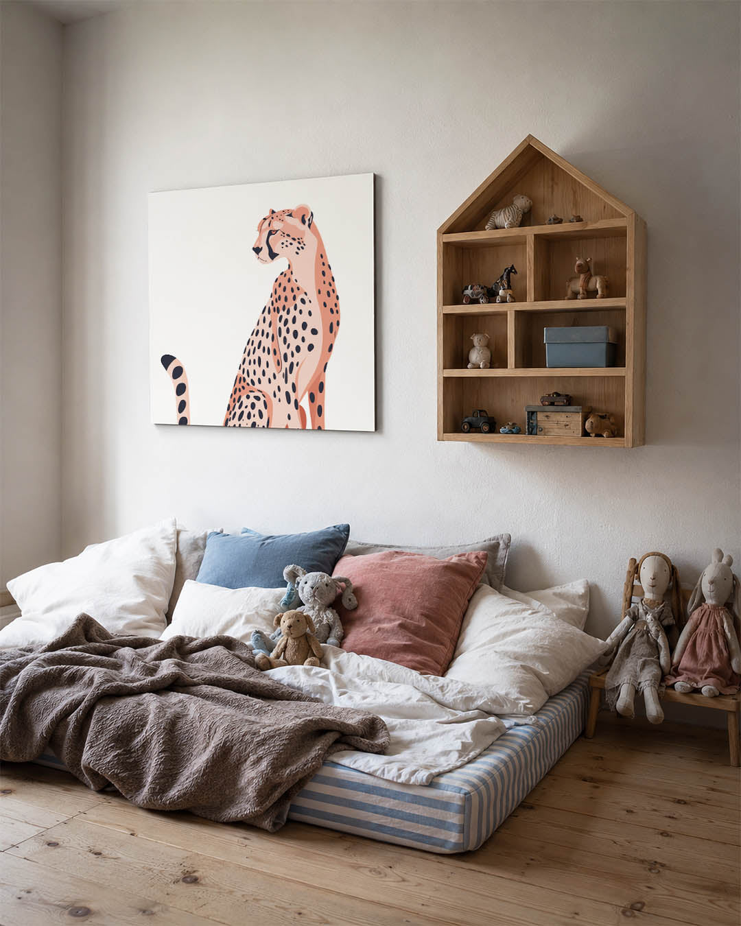 Gestileerde luipaard illustratie Kunstwerk