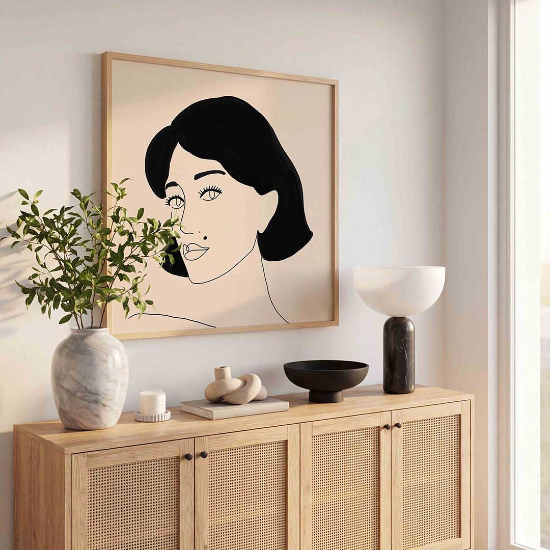 Minimalistisch portret Poster