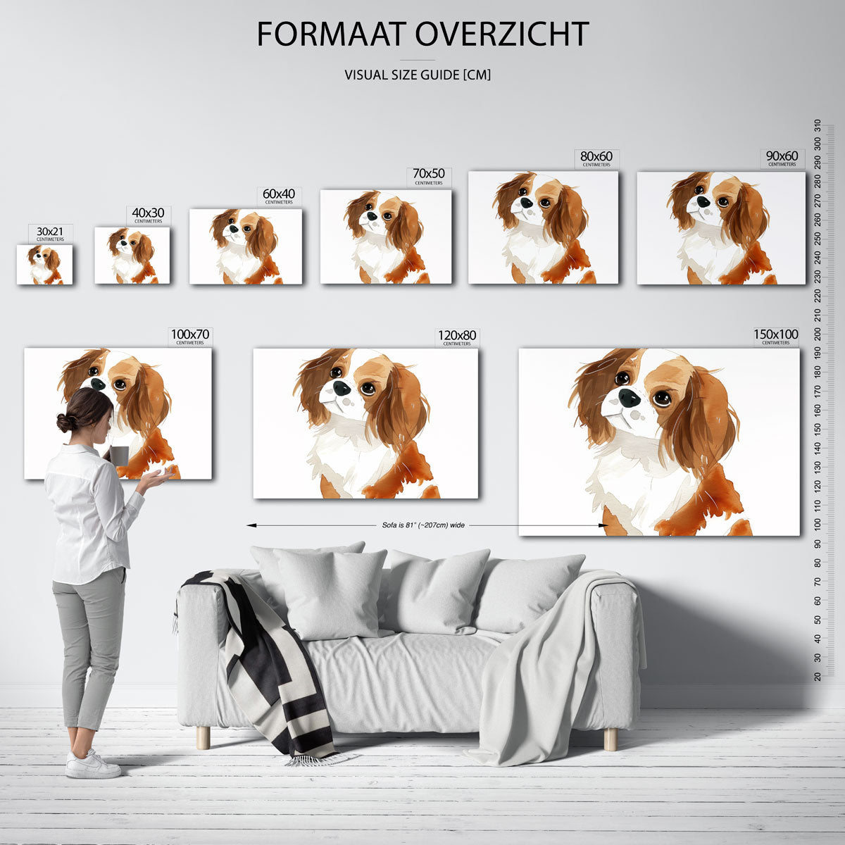 Hond met bruine vlekken Poster