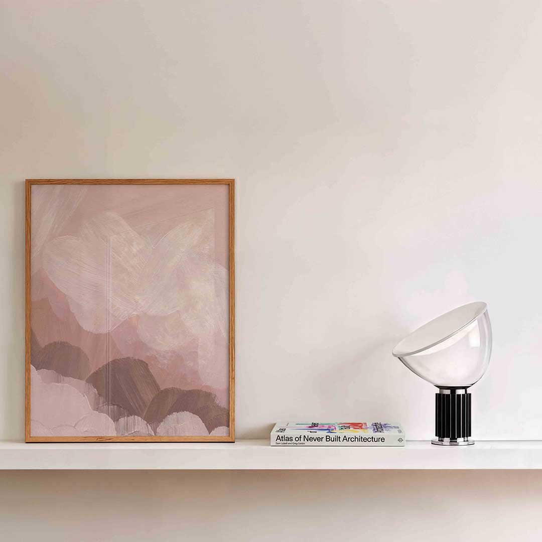 Abstracte penseelstreken Poster
