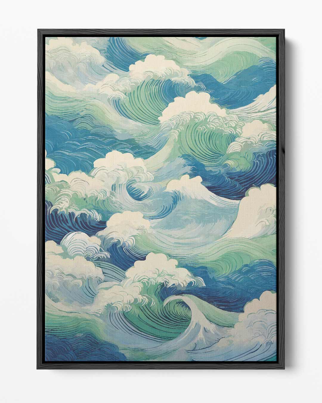 Woeste Zee Golven Kunstwerk Kunstwerk-canvas-dibond-plexiglas-wanddecoratie-WallArtistic