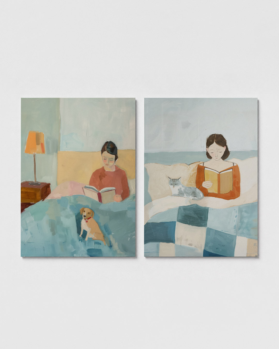 Rustige leeshoek Posterset
