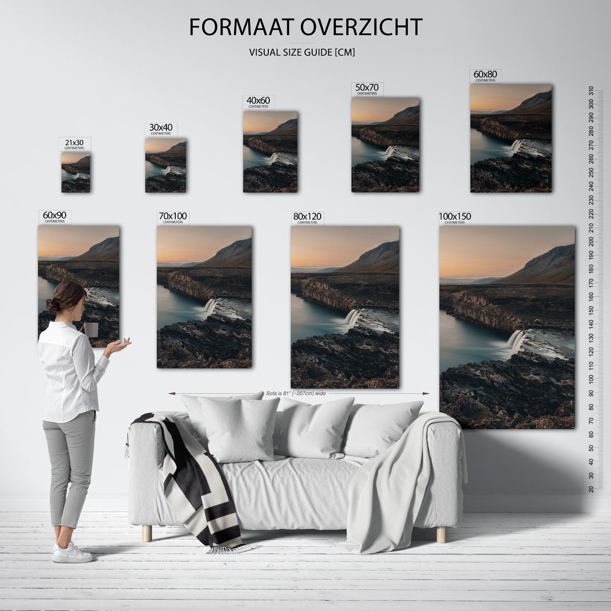 Rustige waterval Poster
