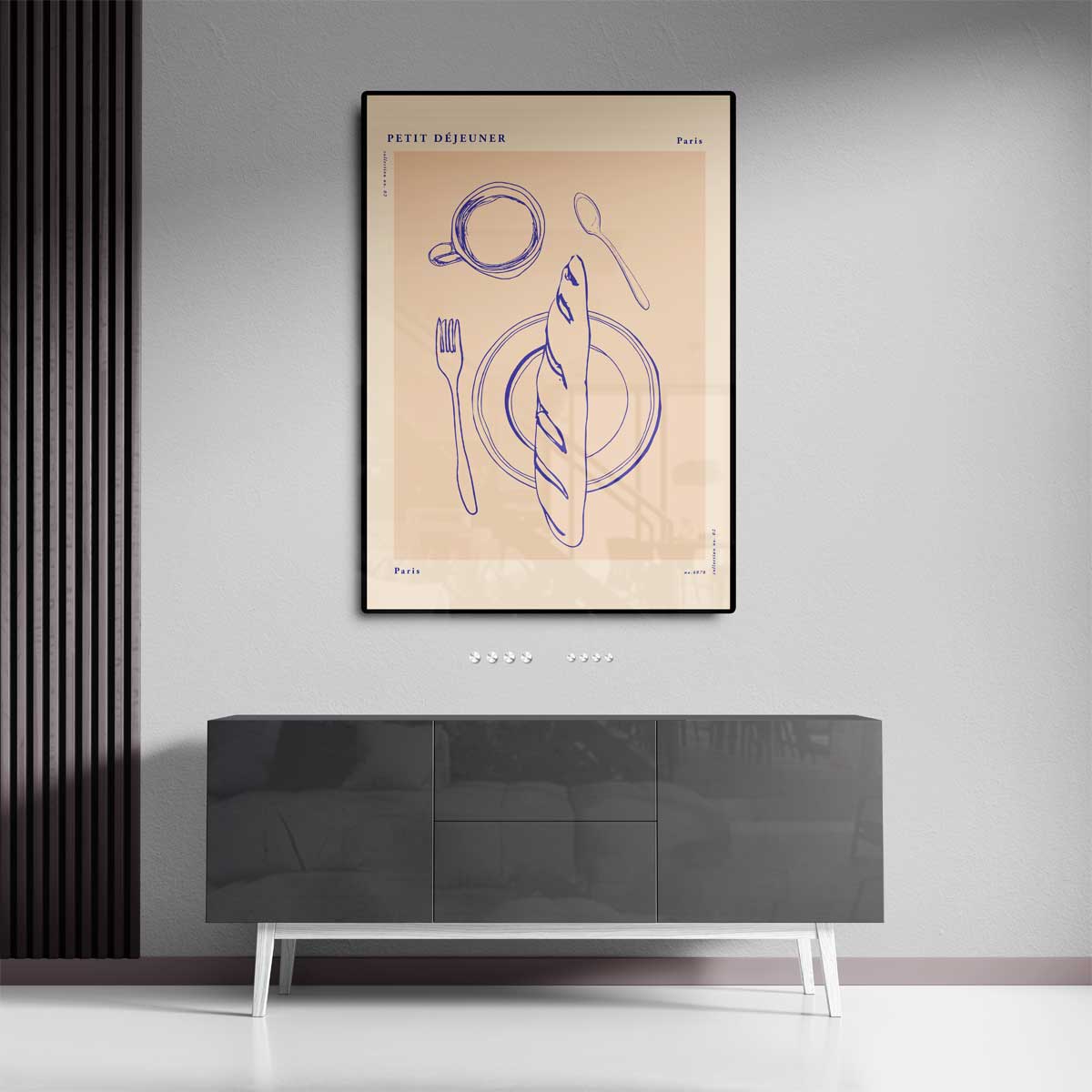 Ontbijt in Parijs Kunstwerk-canvas-dibond-plexiglas-wanddecoratie-WallArtistic