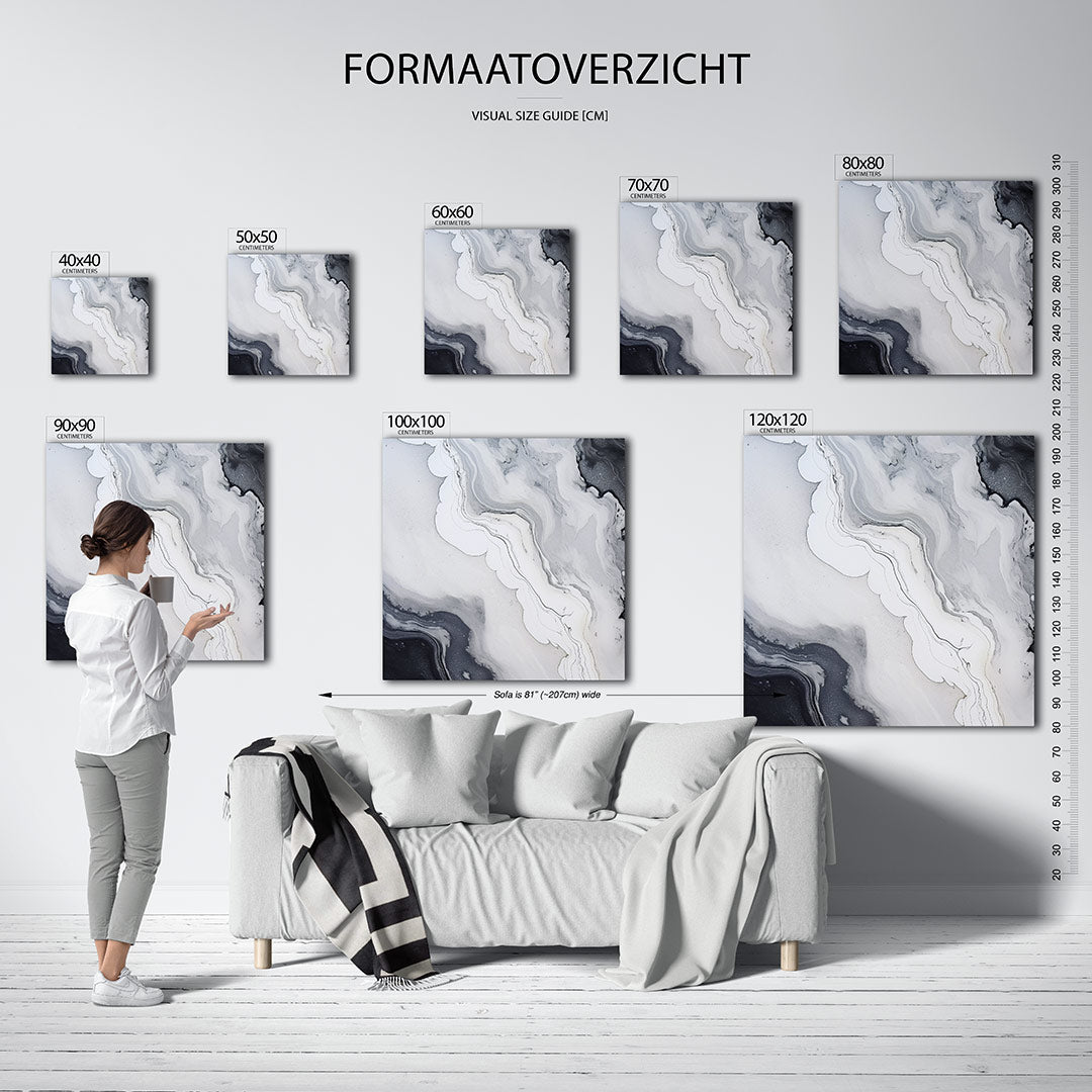 Golvende lijnen Kunstwerk