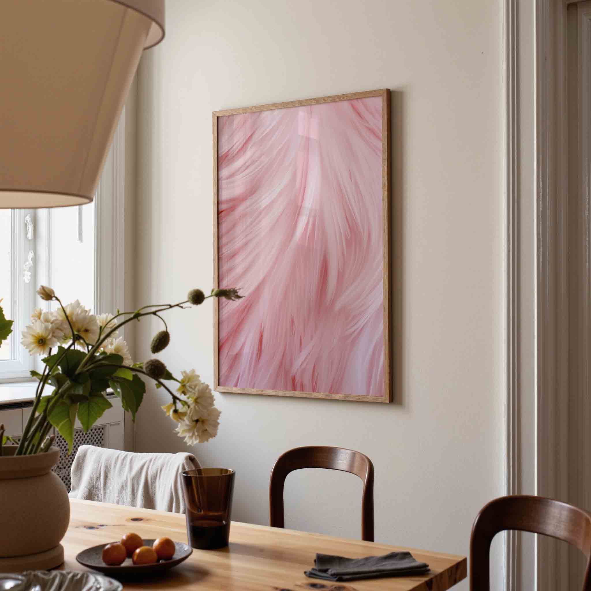 Roze veren Poster