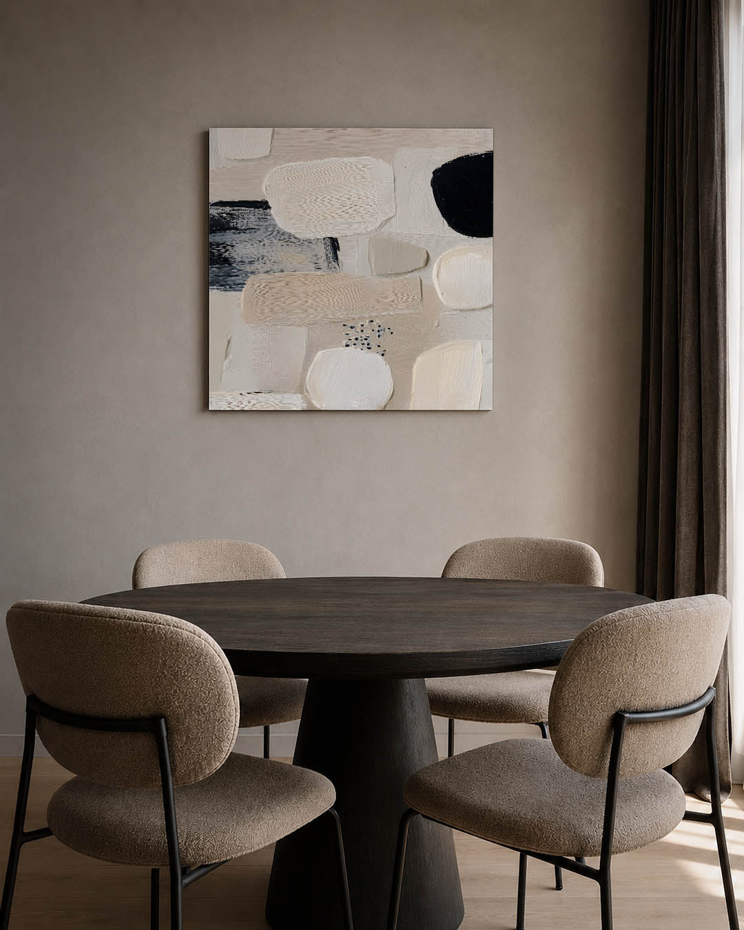 Organische vormen compositie Kunstwerk