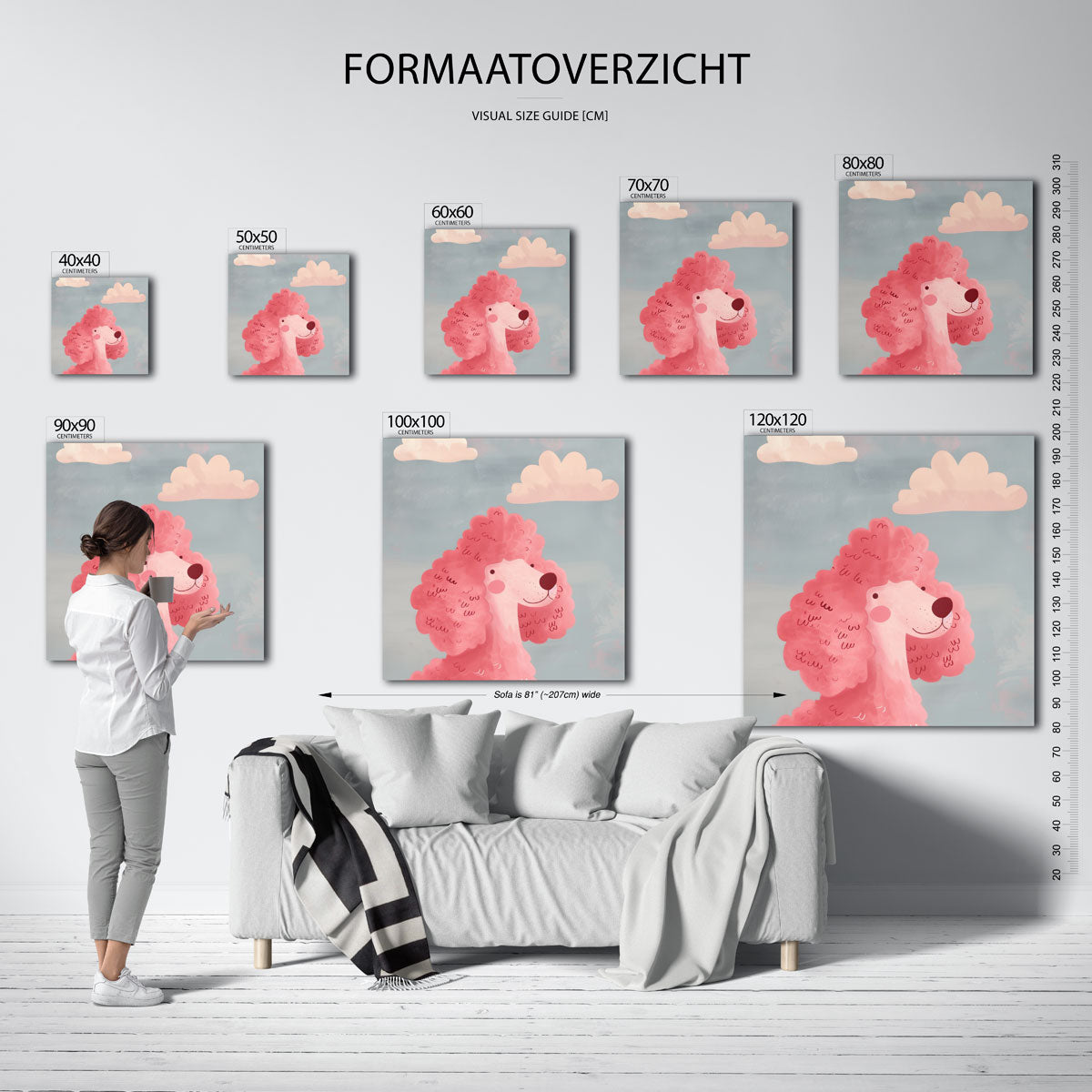 Roze poedel Poster