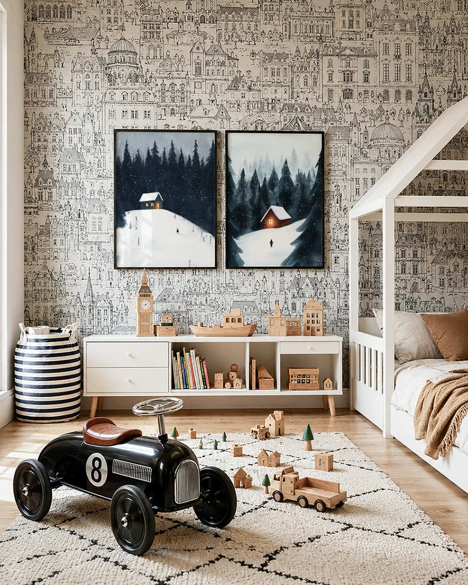 Winterse sereniteit Posterset